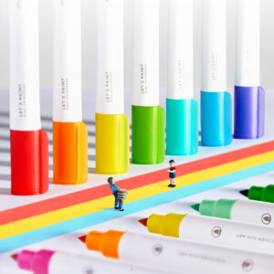 Mideer - Translucent Dual Tip Markers 6 Colours - Image 3