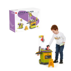 Cogo - Pretend & Play Cleaning Trolley with Sound - 20 Pieces - Image 4