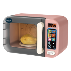 Pretend & Play Microwave with Lights, Sound & Colour Changing Food - Pink - Image 3