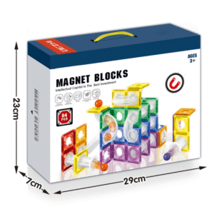 Cogo - Magnetic Tiles with Track Ball - 84 Pieces - Image 3