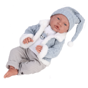 Baby Boy Doll with 12 Sounds - Soft Cotton Body - 40cm - Image 1