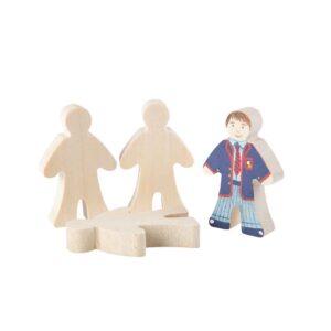 Anthony Peters - Wooden People Figures: 4 Pieces