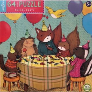 eeBoo - Animal Party 64 pc Puzzle - Image 2