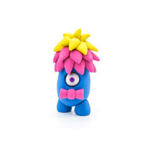 Hey Clay - Modelling Air-Dry Clay with Fun Interactive App - Hipster, Bigwig, Donut, Series Monsters, 6 cans - Image 3