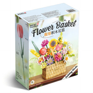 Feelo - Flower Basket Building Block Set - 1614 Pieces - Image 1