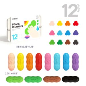 Mideer - Pea Beeswax Crayons - 12 Colours - Image 5
