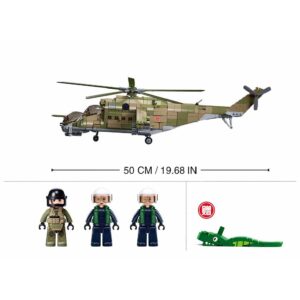 Sluban - Model Bricks - MI-24S Gunship 3-in-1 - 893pcs - Image 3