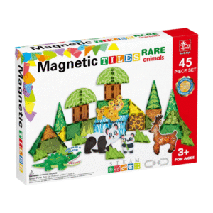 Magnetic Tiles - Wild Animals Set - 45 Pieces - Image 1
