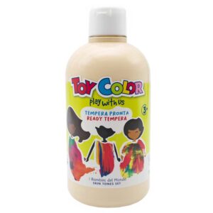 Toy Color - Superwashable Ready-Mix Tempera Paint for Kids - Skin Tone Shades - 500ml - Image 1