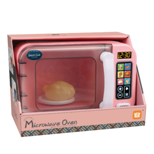 Pretend & Play Microwave with Lights, Sound & Colour Changing Food - Pink - Image 5