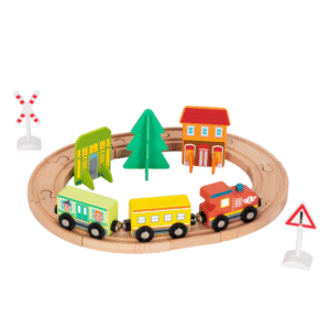 hi Pando - Magnetic Train Set - City Themed - 23pcs - Image 3