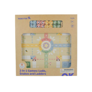 TookyToy - 2-in-1 - Game Set - Ludo & Snakes and Ladders - Image 1