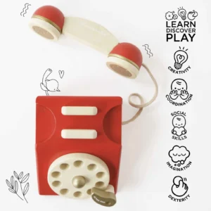 Le Toy Van – Vintage Wooden Phone - Image 3