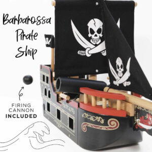 Le Toy Van – Barbarossa Wooden Pirate Ship & Characters - Image 5
