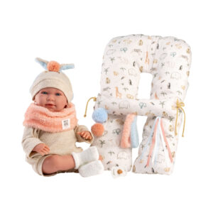 Llorens - Baby Girl Doll with Crying Mechanism, Clothing & Cushion: Mimi - 42cm - Image 1