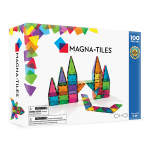 Magna-Tiles - Magnetic Construction Set - Translucent Colours - 100pcs - Image 1