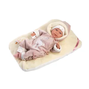 Llorens - Baby Girl Doll with Crying Mechanism, Clothing & Cushion: Lala - 42cm - Mechanism Included - Image 4