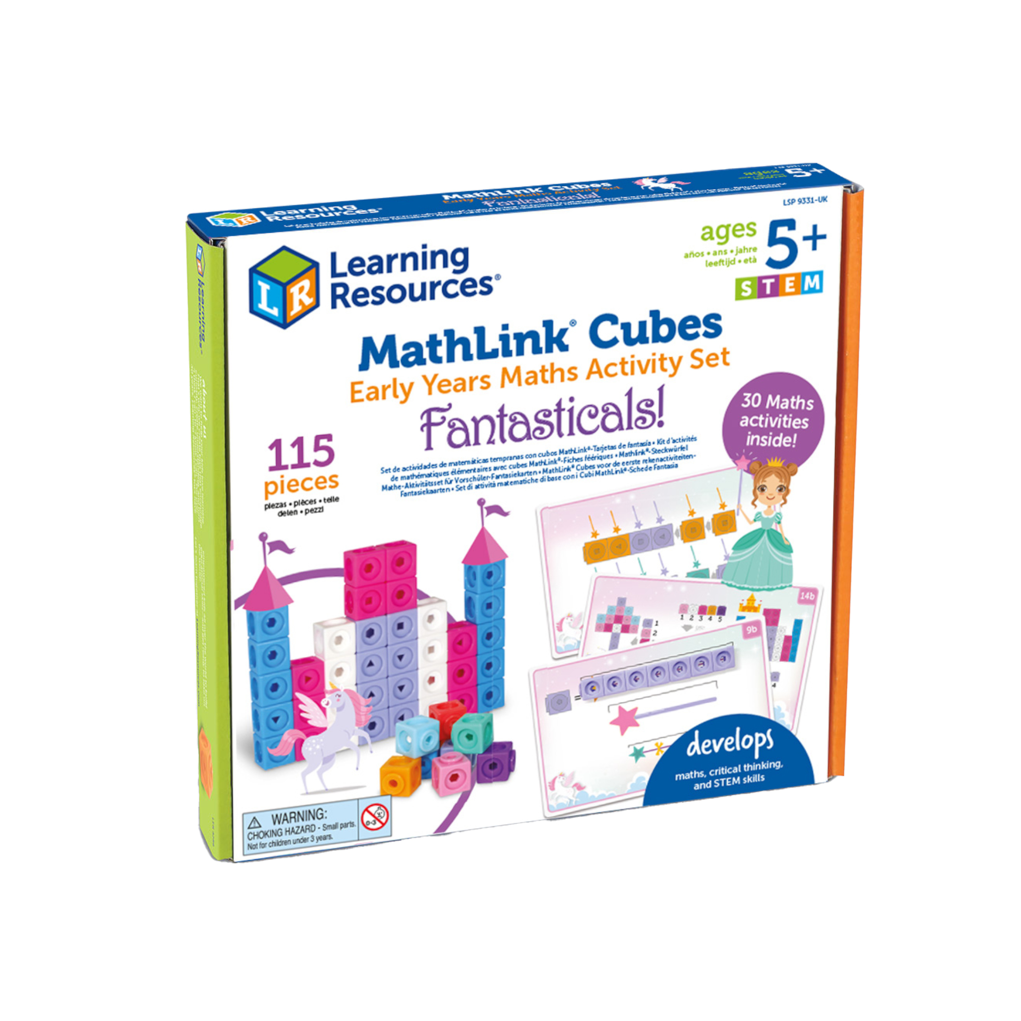 Math Link Early Math MathLink Cubes Early Maths Activity Set - BrainPlay