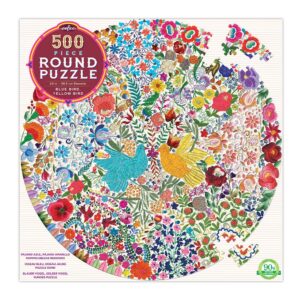 Blue Bird Yellow Bird 500 Piece Round Puzzle - Image 1
