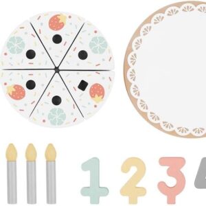 Pretend Play Rainbow Birthday Cake Toy Set - Image 3