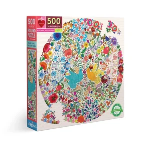 Blue Bird Yellow Bird 500 Piece Round Puzzle - Image 2