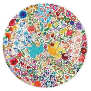 Blue Bird Yellow Bird 500 Piece Round Puzzle - Image 4