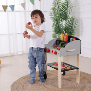 Pretend Play Wooden Braai Grill Toy Set - Image 5