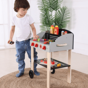 Pretend Play Wooden Braai Grill Toy Set - Image 6