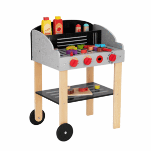 Pretend Play Wooden Braai Grill Toy Set - Image 3