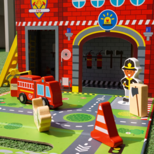 Pretend Play Story Box: Fire Station Toy Set - Image 3