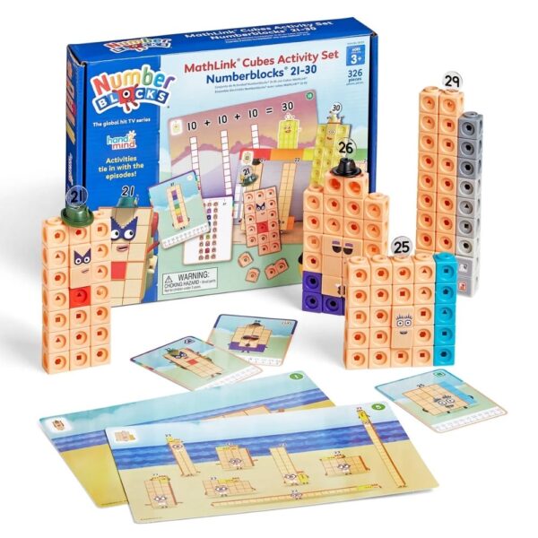 MathLink® Cubes Numberblocks® 21-30 Activity Set - BrainPlay