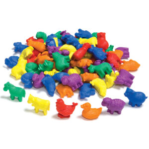 EDX Education - Counters - Farm Animals 6 Colours - 72Pc Polybag - Image 2