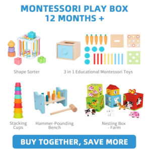 TookyToy - Montessori Activity Box The Thinker Playset - 7-12 Months - Image 3