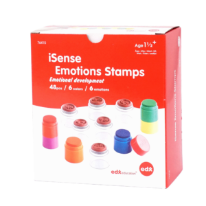 EDX Education - Emotions Stamps - Art Craft Set - 6 Colours - 48pcs - Image 1