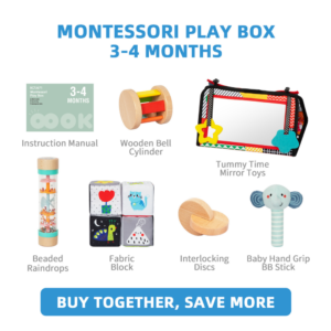 TookyToy - Montessori Activity Box Baby Playset - 3-4 Months - Image 3