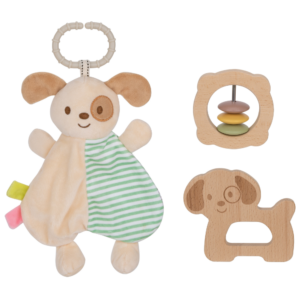 TookyToy - 3-in-1 Baby Gift Set - Rattle, Comforter & Grip Toy Playset - Image 1