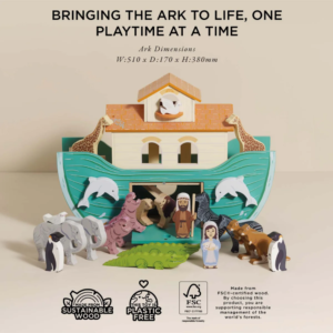 Noah's Great Wooden Ark & Animals - 23pcs - Image 5