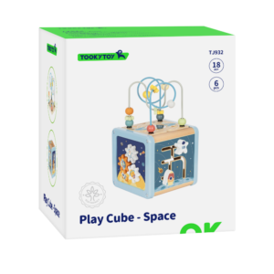 TookyToy - Space Play Cube Activity Toy - Image 1