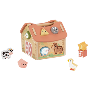 TookyToy - Farmhouse Shape Sorter - Farm Animals Sorting Toy for Toddlers - Image 4