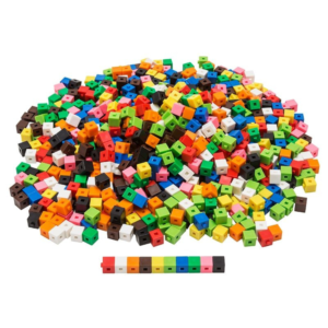 Greenbean - 1cm Interlocking Cubes 1000pcs - Maths Counting Manipulatives - Image 1