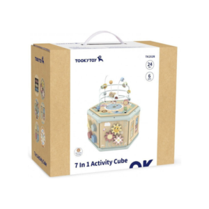 TookyToy - 7-in-1 Pastel Jumbo Play Cube Activity Toy - Image 1