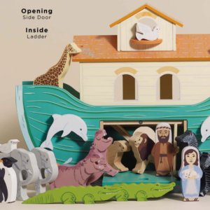 Noah's Great Wooden Ark & Animals - 23pcs - Image 4