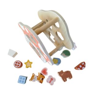 TookyToy - Mushroom House Wooden Shape Sorter Activity Toy - Image 3