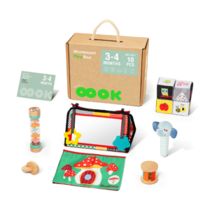 TookyToy - Montessori Activity Box Baby Playset - 3-4 Months - Image 2