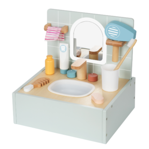 TookyToy - Pretend Play Bathroom Vanity & Toiletries Toy Playset - Image 7