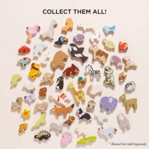 Wooden Woodland Stacking Forest Animals & Bag - 10 - Image 4