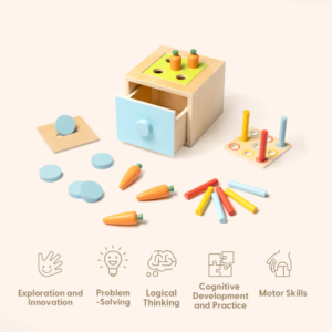 TookyToy - Montessori Activity Box The Thinker Playset - 7-12 Months - Image 6