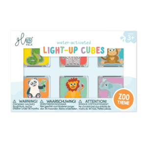 Glo Pals - Water Activated Light-Up Sensory Toys - Zoo (6 Pack) - Image 1