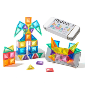 Mideer - Colourful Mini Magnetic Tiles Building Set - 42pcs - Image 1