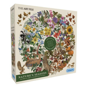 Gibsons - The Art File: Nature's Seasons - 500 Piece Circular Jigsaw Puzzle - Image 1